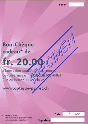 Bon cadeau de 20.-