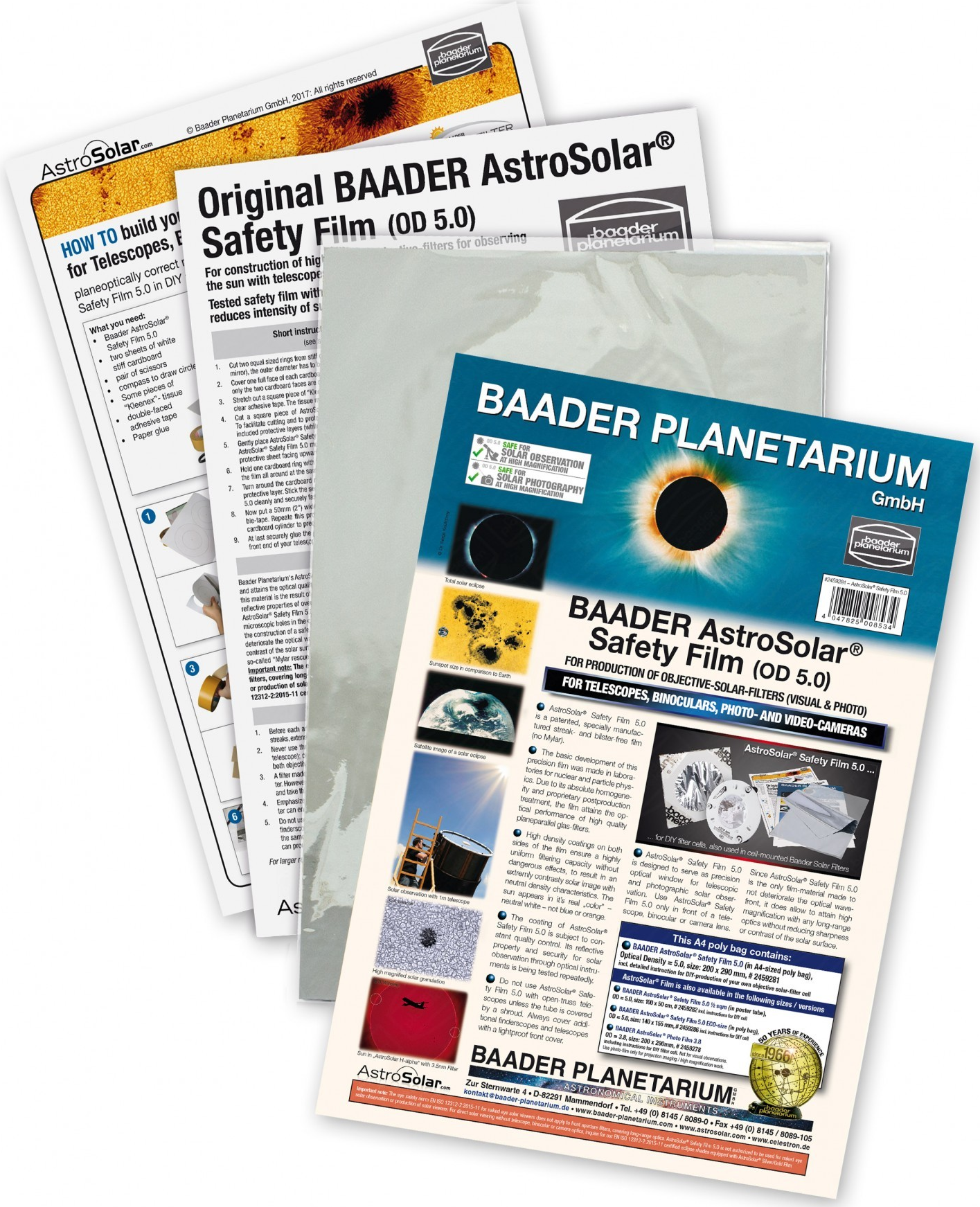 Baader Feuille AstroSolar™ A4 (290 x 200 mm)