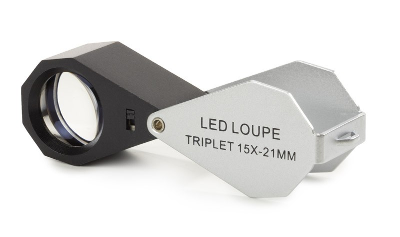Euromex Loupe pliante LED 15x